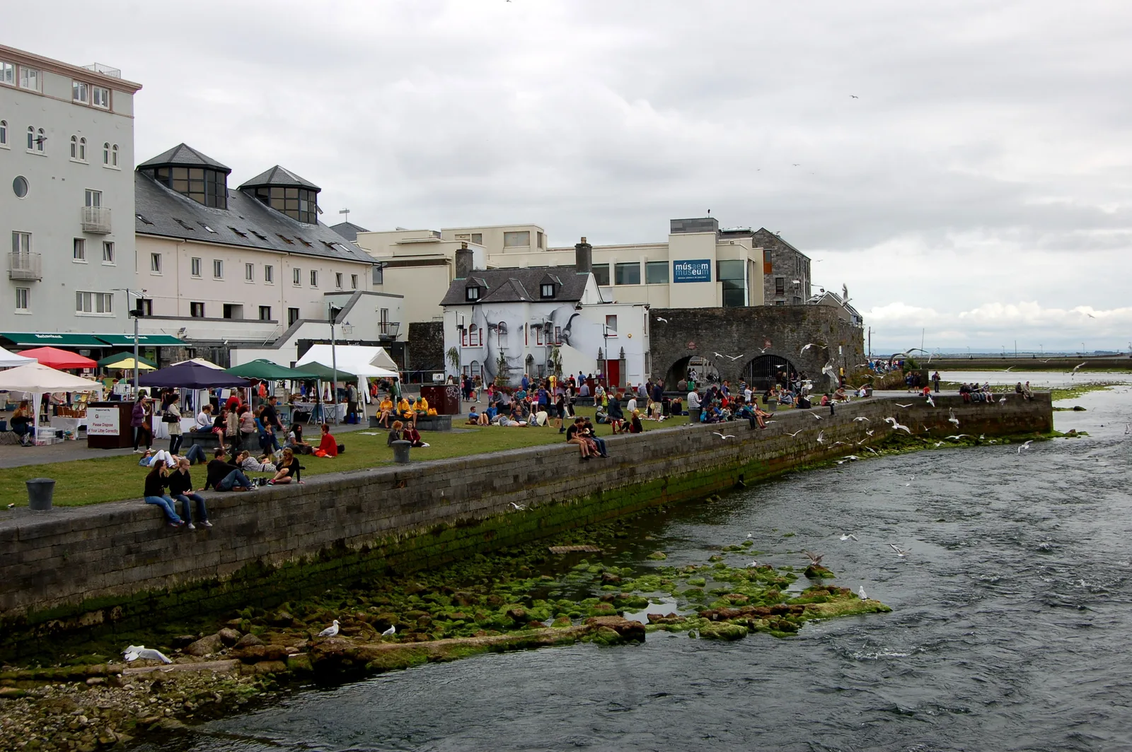 The Spanish Arch beside the River Corrib in Galway city.