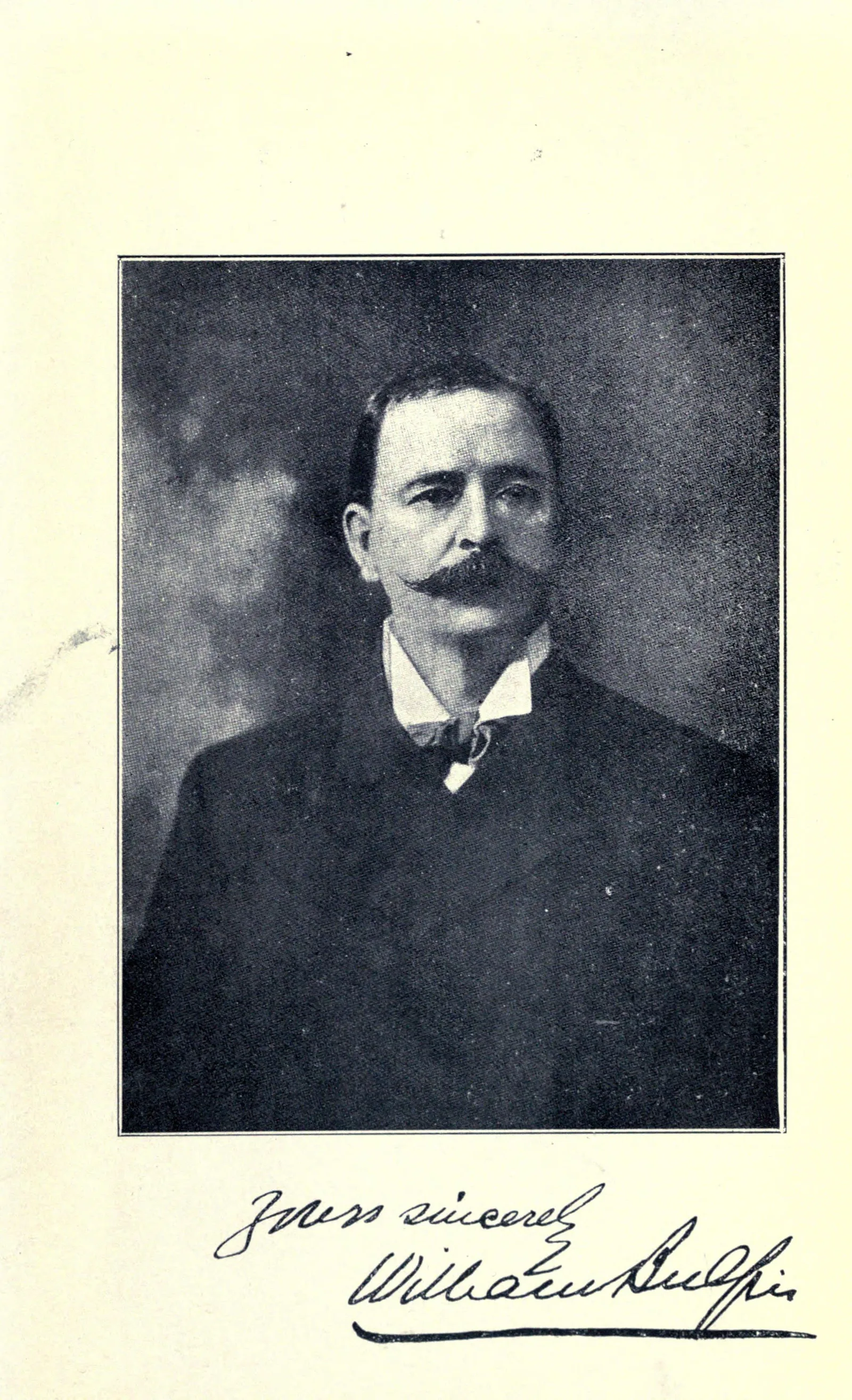 A signed portrait of William Bulfin reproduced as the frontispiece of Rambles in Eirinn.