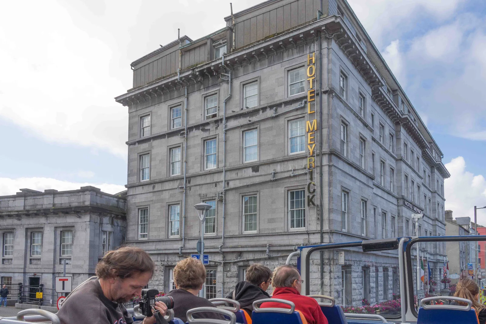 The historic hotel building on Eyre Square in Galway.